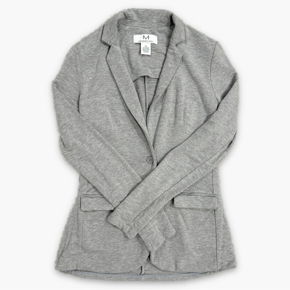 Magaschoni | Ponte Knit Blazer Stretch Heather Gray Size XS - Picture 6 of 6